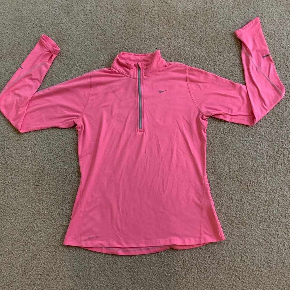 PINK NIKE DRIFIT SWEATER